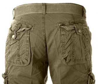 Mil-tec Vintage krátké kalhoty Prewash olivové