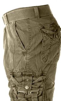 Mil-tec Vintage krátké kalhoty Prewash olivové