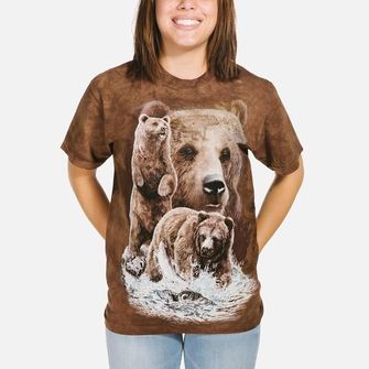 The Mountain 3D tričko 10 medvědů, unisex