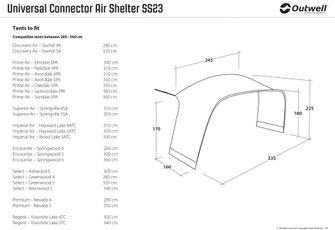 Outwell Přípojka na stan pro přístřešek Air Shelter