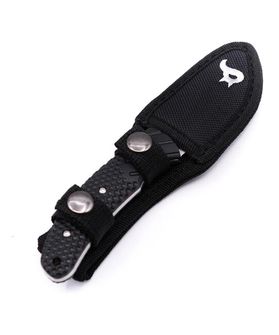 Lovecký nůž Black Fox s pouzdrem, 8 cm, černý