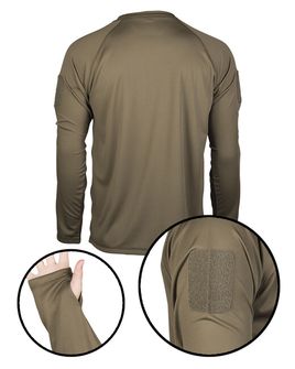 Mil-Tec Taktické rychleschnoucí tričko s dlouhým rukávem, olivové