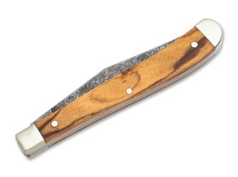 Böker Manufaktur Solingen Delicate Acid Olive kapesní nůž 8,3 cm, olivové dřevo, pouzdro