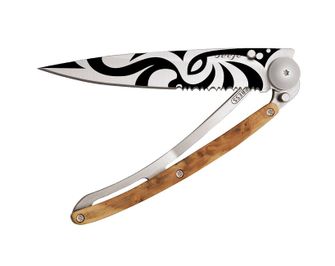 Deejo zavírací nůž Serration juniper Tribal