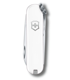 Victorinox Classic SD Colors Falling Snow multifunction knife, white, 7 functions