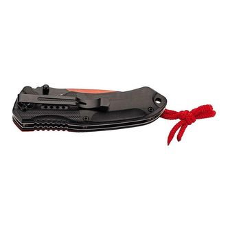 Kapesní nůž Herbertz 9cm, hliník a plast, černá a červená barva