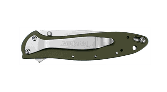Kershaw LEEK - OLIVE kapesní nůž 7,6 cm, olivově zelený, hliník