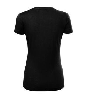 Malfini Merino Rise dámské krátké tričko, černé