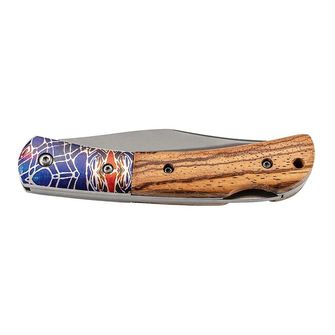 Kapesní nůž Herbertz 8,4 cm, dřevo Zebrano, barevné kování