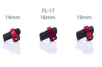 Warp ND - flip-lock mechanika FL-17 černý plast/červená ALU páčka/červená matička, pro průměr 14mm