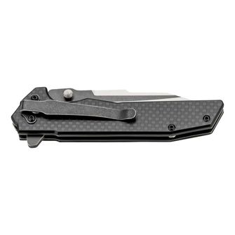 Jednoruční kapesní nůž Herbertz 8,8 cm, karbonová vlákna, G10, Black Stonewash