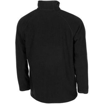 Fleecové tričko MFH Troyer s dlouhým rukávem, černé