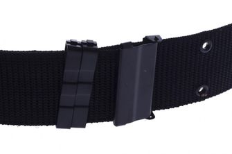 Rigid opasek nylonový hrubý černý s kovovým zapínáním, 5.5cm