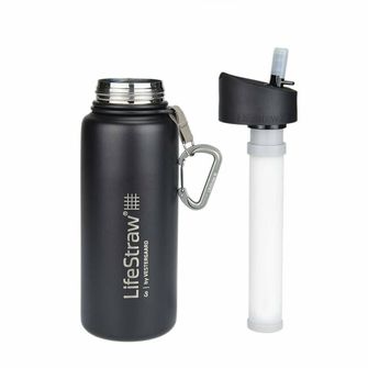 LifeStraw Go filtrační láhev z nerezové oceli 700ml černá