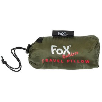 Fox Outdoor Cestovní polštář, nafukovací, OD zelený