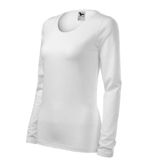 Malfini Slim dámské tričko s dlouhým rukávem, bílé