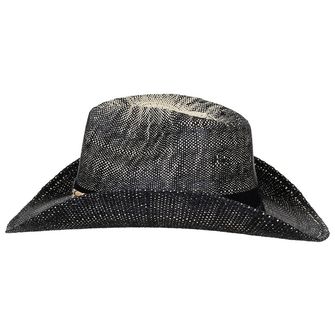 Fox Outdoor Slaměný klobouk Texas s páskou, černohnědý