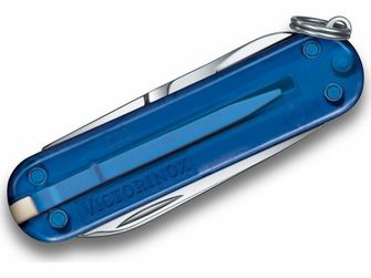 Victorinox Classic SD Deep Ocean multifunction knife 58 mm, transparent blue, 7 functions