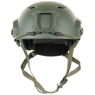 MFH Americká přilba FAST-paratroopers, ABS-plast, OD zelená