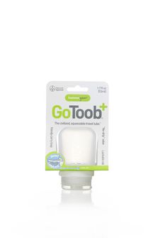humangear GoToob+ Silikonová cestovní láhev / nádoba 53 ml zelená