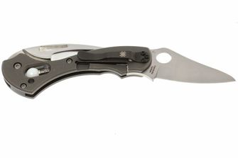 Kapesní nůž Spyderco Tusk 6 cm, šedý, titanová barva