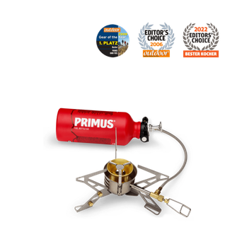 Vařič PRIMUS OmniFuel II s palivovou lahví a pouzdrem