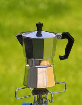 Origin Outdoors Espresso kávovar na 3 šálky, nerezový