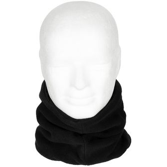 MFH Nákrčník s návlekem na hlavu, fleece, černý