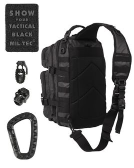 Mil-Tec Jednopopruhový batoh LG taktický, černý