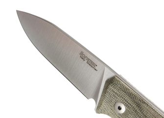 Lionsteel Nůž typu bushcraft s pevnou čepelí z ocele Sleipner B35 CVG