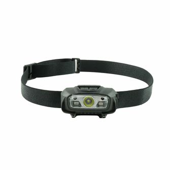 Technician headlamp with rubberized, LED XTE, USB-C, red light, strobe