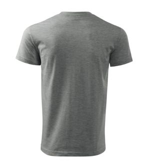 Malfini Basic pánské tričko, tmavě šedý melír