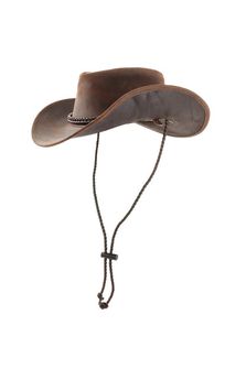 Origin Outdoors Trapper Kožený klobouk, hnědý