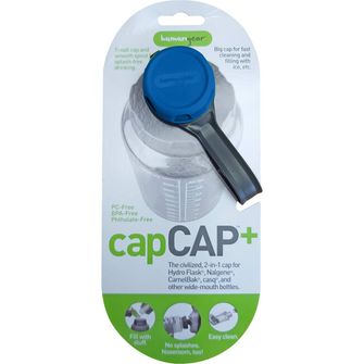 humangear capCAP+ Uzávěr lahve pro průměr 5,3 cm modrý