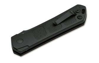 Böker Plus Kihon Auto All Black automatický taktický nůž 8 cm, černý, hliník