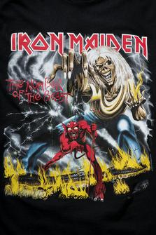 Brandit Iron Maiden tričko Number of the Beast II, černé