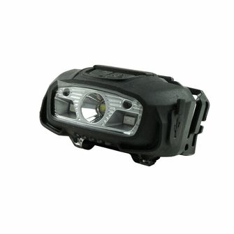 Technician headlamp with rubberized, LED XTE, USB-C, red light, strobe