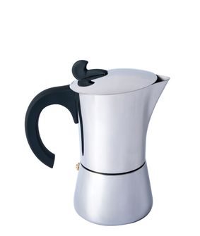 BasicNature Espresso kávovar z nerezové oceli pro 2 šálky