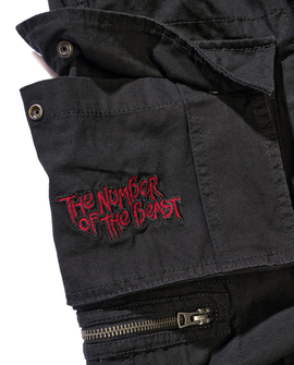 Brandit Iron Maiden Savage shorts The Number of The Beast black edition, černá barva