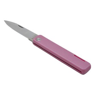 Baladeo ECO354 Papagayo kapesní nůž, čepel 7,5cm, ocel 420, rukojeť TPE růžová