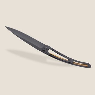 Deejo zavírací nůž Tattoo Black olive wood Samourair
