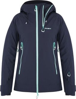 HUSKY dámská lyžařská bunda Gambola L, černá/modrá