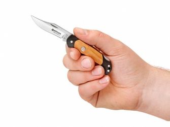 Böker Manufaktur Solingen Boy Scout Lightweight Olive kapesní nůž 5,7 cm, olivové dřevo, G10