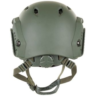 MFH Americká přilba FAST-paratroopers, ABS-plast, OD zelená