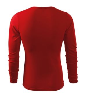 Malfini Fit-T LS pánské triko s dlouhým rukávem, červené