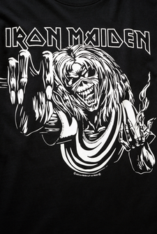 Brandit Iron Maiden Tričko Eddy Glow, černé