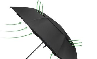 Origin Outdoors Wind-Trek Kompaktní větruodolný deštník M Black