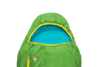 Grüezi-Bag Kids Barevný dětský spací pytel Grueezi gekon zelený