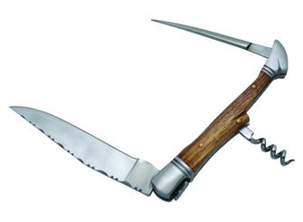 Laguiole DUB050 kapesní nůž, čepel 12cm, vývrtka, rukojeť zebrawood