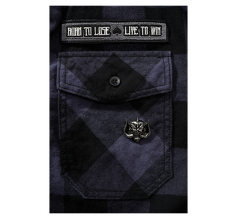 Brandit Motörhead Check košile s dlouhými rukávy, černá-šedá